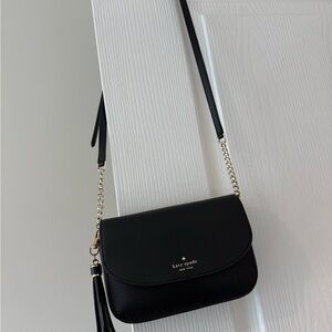 Kate Spade Black Crossbody with Tassel